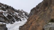 Attraversamento del Rio Pelvo all'inizio della gorgia