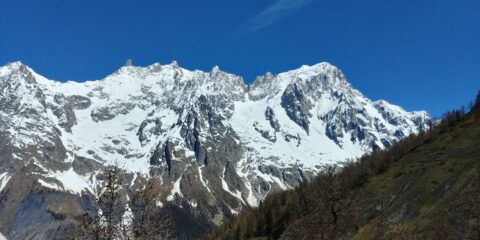 Verso Dente e Gran Jorasses