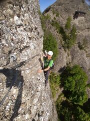 traverso con bivacco sullo sfondo