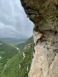 Nicchia della sosta tra L6 e L7