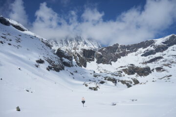 Quota 2440m, verso il Lago della Rossa
