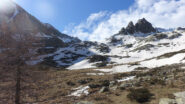 Il traverso per entrare nel vallone Seccia