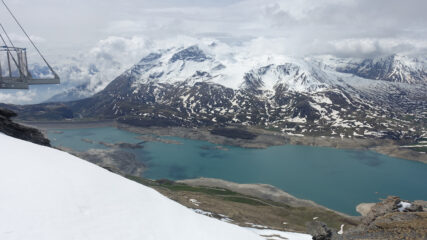 Spettacolo sul lago (semivuoto) del Moncenisio
