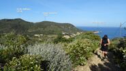 Sulla mulattiera 12 che sale a Giglio Castello. 
