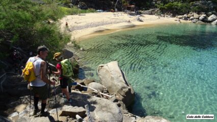 Cala Caldane ,raggiunta dopo un a mitica ravanata.