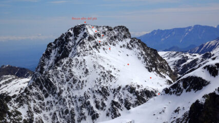 Becco Alto del Piz , possibile nuova meta , il percorso salito 5 anni fa 