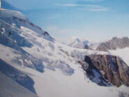 scendendo dallo Tzesette con sullo sfondo il Bianco..