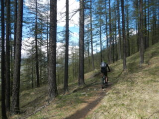 il lungo tratto su sentiero verso San Marco