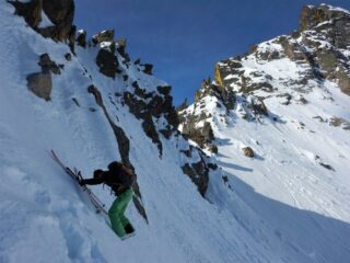 Traverso da sotto il Passo alla base della Testa del Vallone
