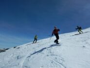 Stellino e Caba in partenza dalla cima