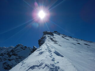 in vista della vetta 