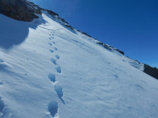 ultimo traverso prima di arrivare in cima