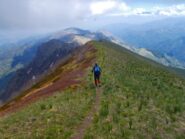 discesa sulla Cresta del Balou