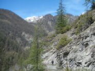 sterrato di salita verso Desertes