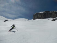 discesa su neve primaverile