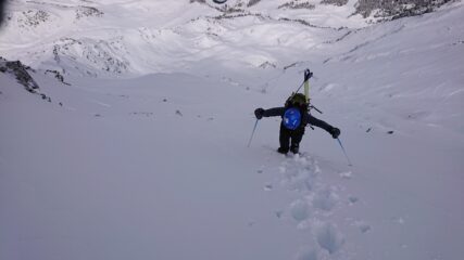 Sulla parte superiore del pendio