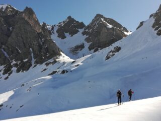 Il canale Sud salendo verso la b.tta di Val Maggia