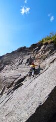 Ultimo tiro della Silver 6c+ grado rivisto dopo rodaggio. 