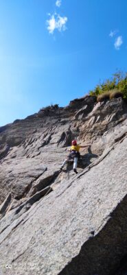 Ultimo tiro della Silver 6c+ grado rivisto dopo rodaggio. 