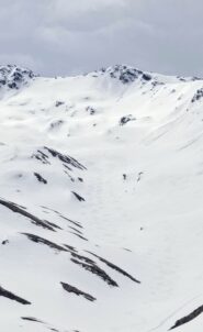 Curve di discesa. Neve bellissima