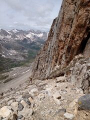 Discesa dalla normale lato sud