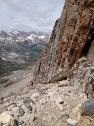 Discesa dalla normale lato sud