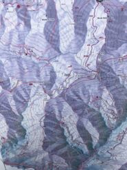 la traccia per rientrare è visibile e tratteggiata sul fianco del M.Becco