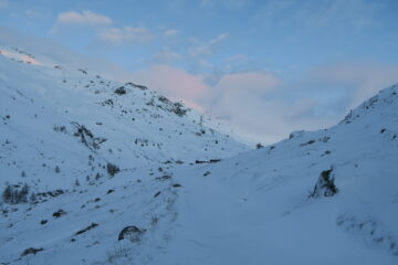 residue nuvole al mattino