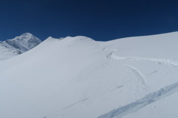 la variante di cresta per evitare il traverso ripido