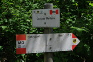Indicazioni per la necropoli allo stacco (Spiaggia Melissa) della SP27