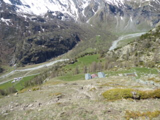 scendendo sull'Alpe Rulè....