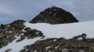 l'arrivo in cima alla Rocca Negra