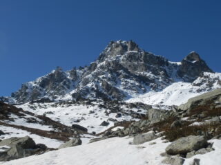 Viso Mozzo dalla via di salita. Canali dei campanili a sx