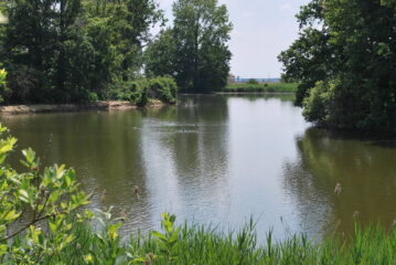 Vista sullo specchio d’acqua dalla finestra dell’osservatorio