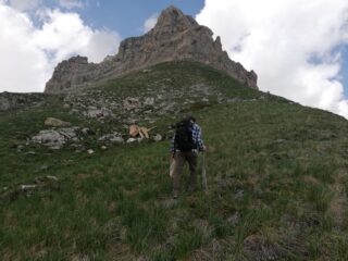 sotto le prime rocce del Piccolo Serous