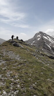 in cima al Gabel con il Faraut al fondo..