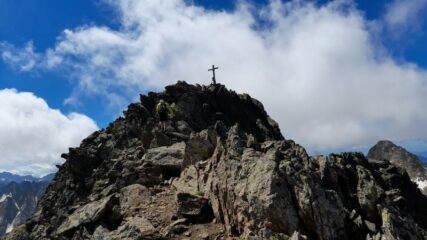 L'arrivo in cima