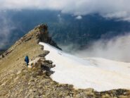 In discesa verso il colletto