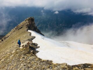 In discesa verso il colletto
