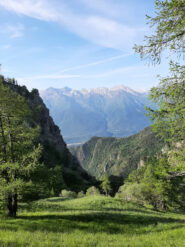 Prima dell' alpe Sevine il sentiero si perde
