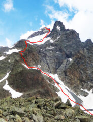 Tracciato di salita