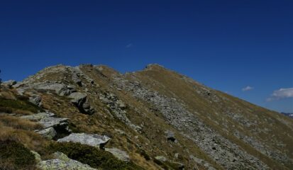 Dal Colle d'Arche la cresta percorsa