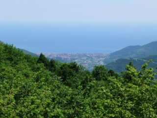 Il mare di Borghetto dall' Alta Via 