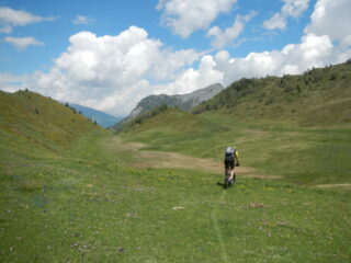 in discesa verso il Lago Nero
