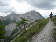verso il sentiero che scende sul Colle della Scala