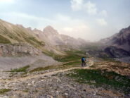 primo tratto di discesa con vista Oronaye