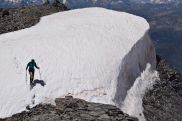 il nevaio tra le due punte
