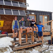 Al rifugio con Filippo, Alberto, Michele e Federico 
