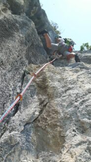 La Dulfer verticale del 5° tiro necessita di friend