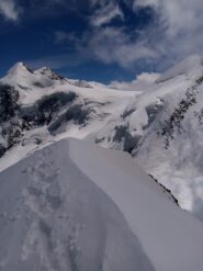 Vetta, sullo sfondo Lyskamm, Dufour e Zumstein.